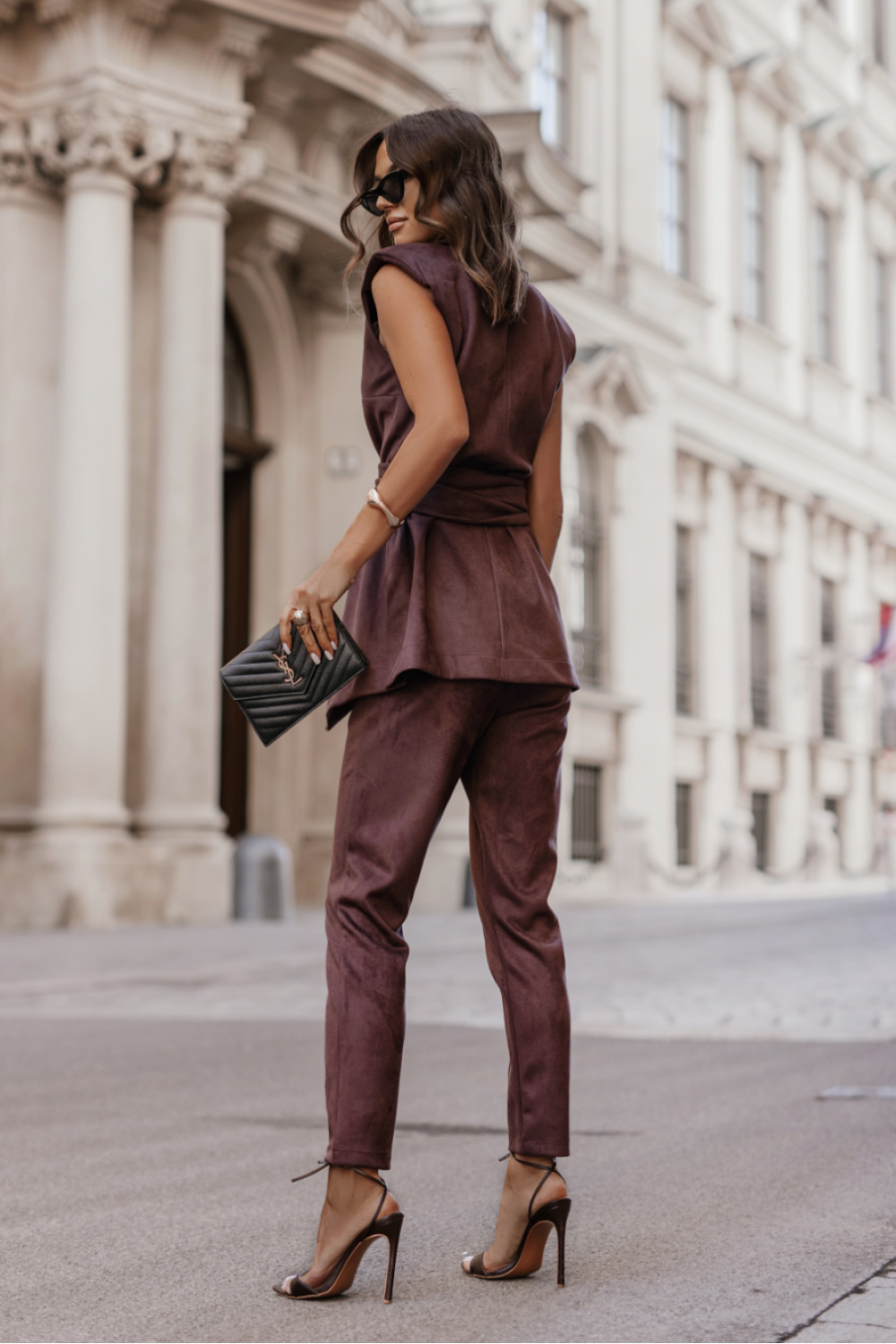 Spodnie Damskie Model Kiara 386128346 Brown - LaBalancia - obrazek 2