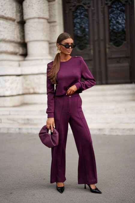 Spodnie Komplet Model Carmen 386129216 Violet - LaBalancia