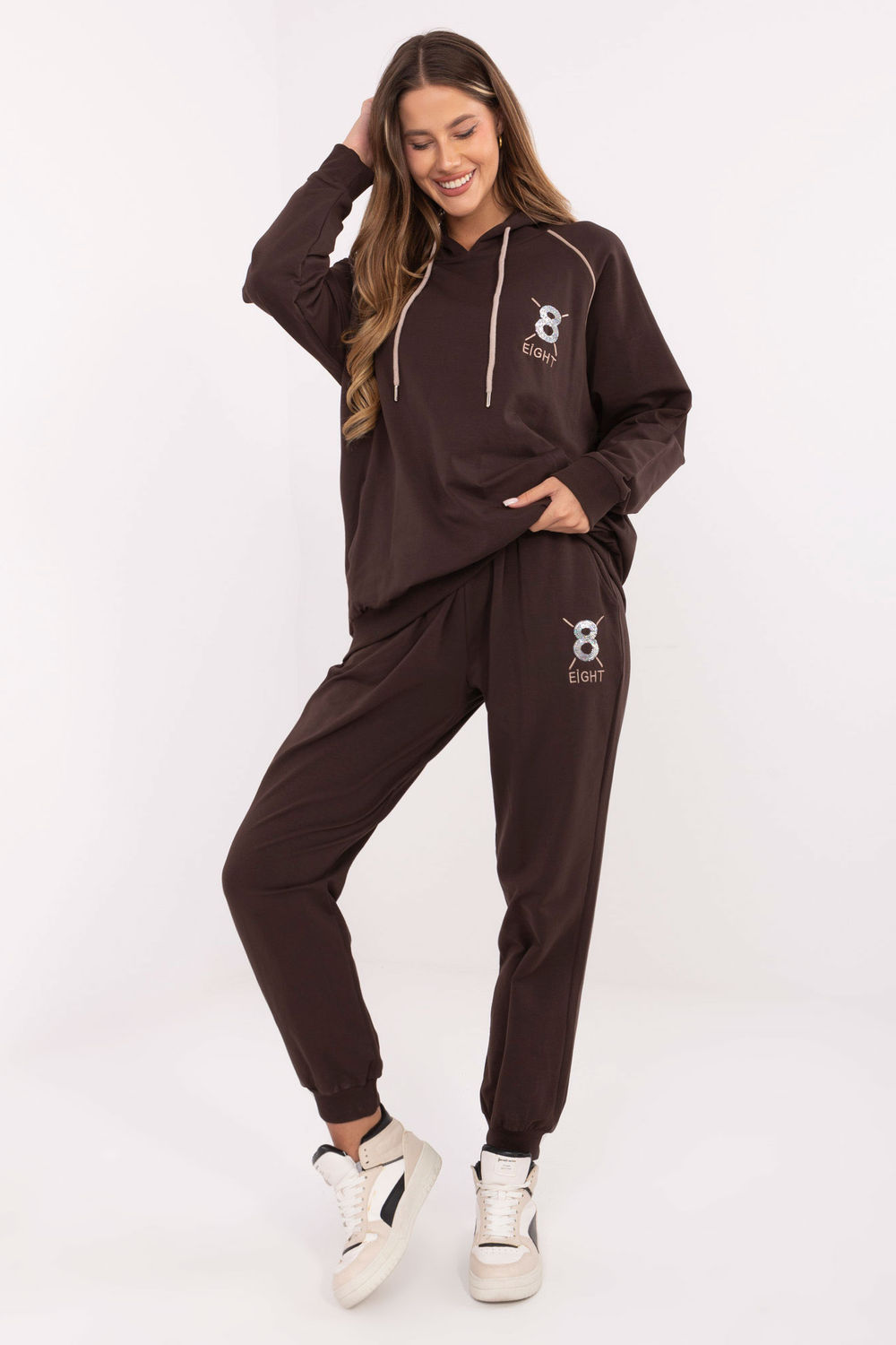 Spodnie Komplet Model RV-KMPL-A884.22 Dark Brown - Relevance