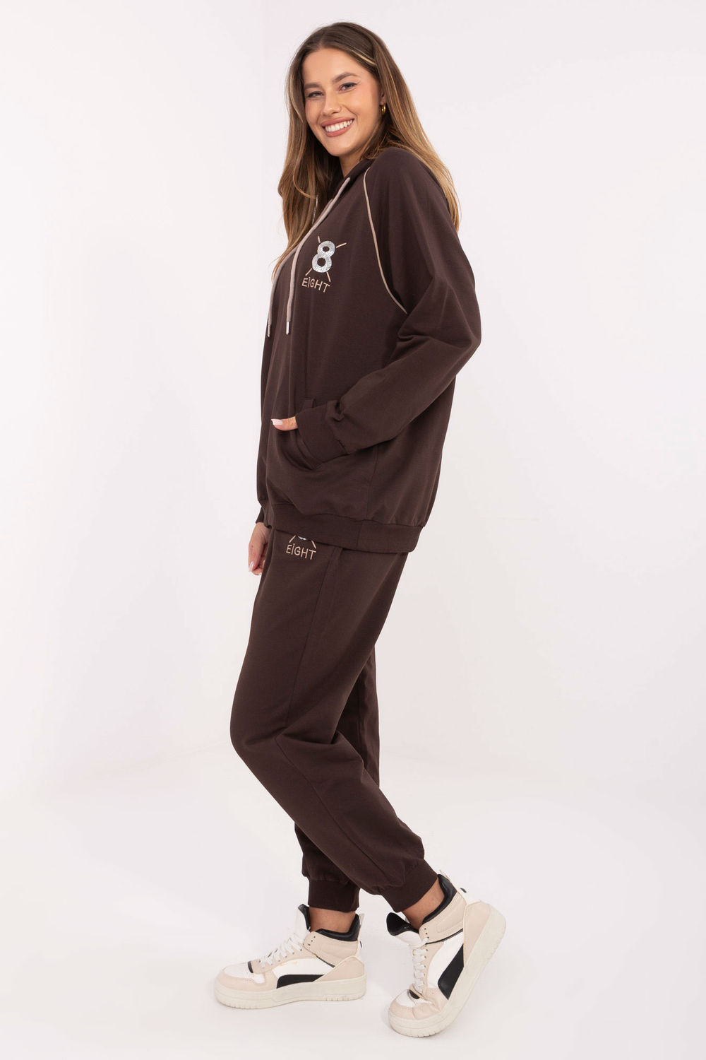 Spodnie Komplet Model RV-KMPL-A884.22 Dark Brown - Relevance - obrazek 2
