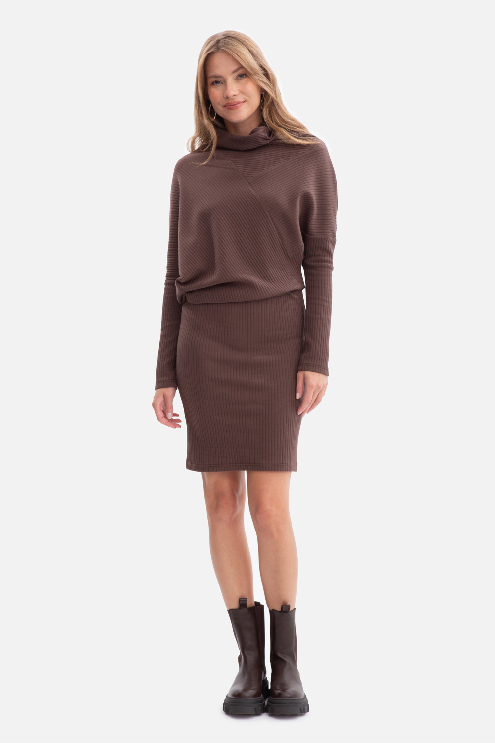 Sukienka Model B309 Brown - BeWear - obrazek 2