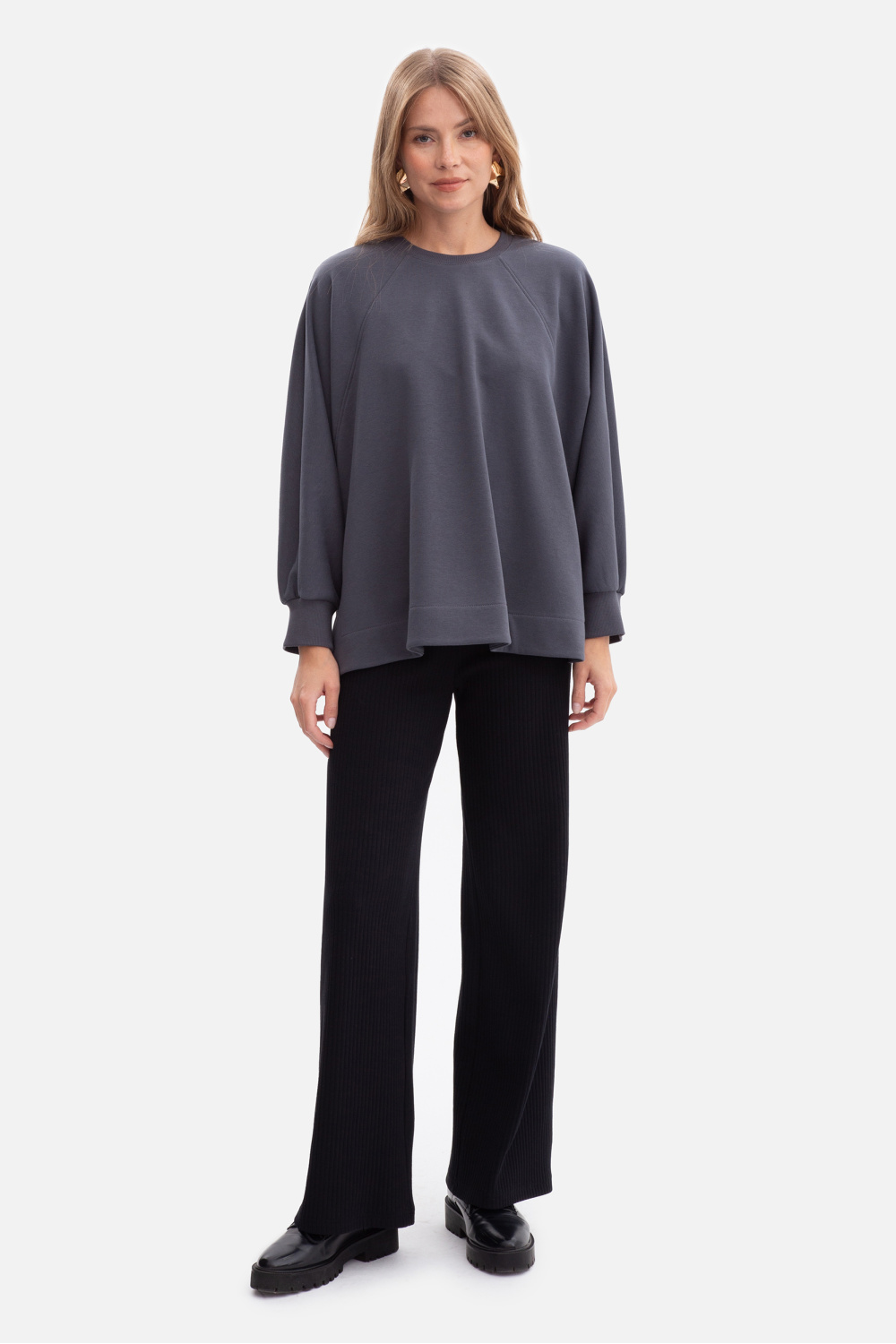 Bluza Damska Model B306 Stal - BeWear - obrazek 2