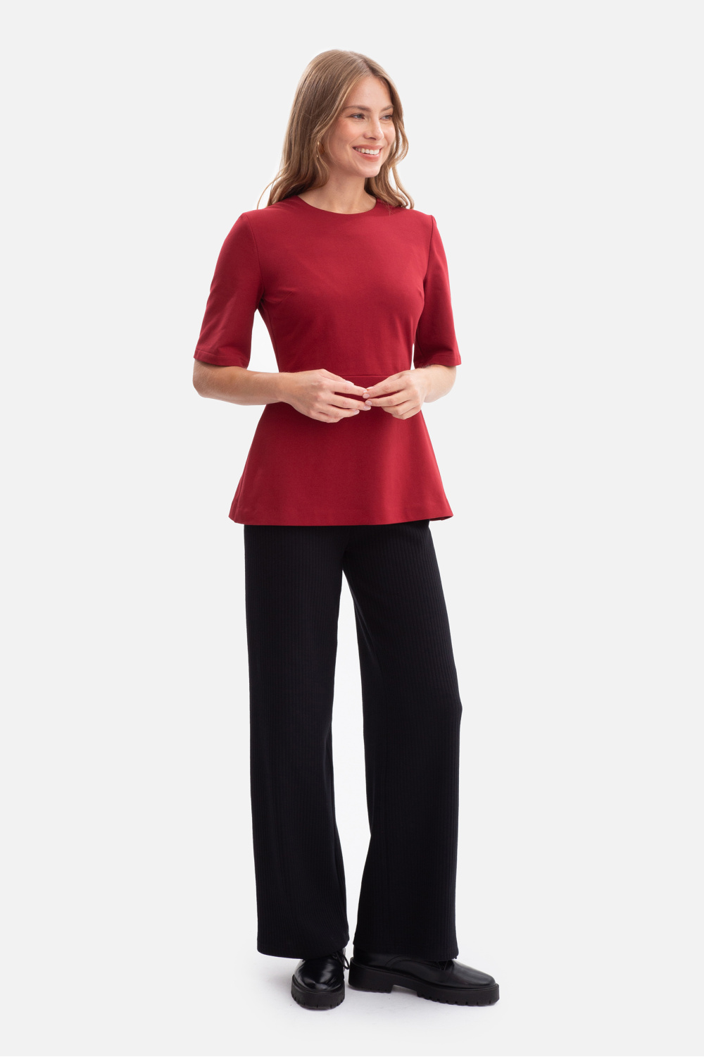 Bluzka Model B305 Bordo - BeWear - obrazek 2