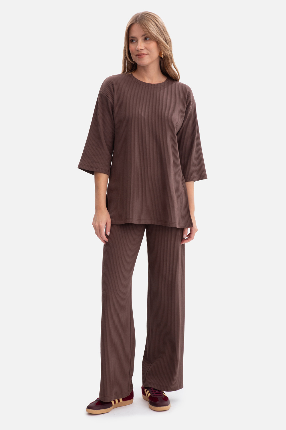 Bluzka Model B301 Brown - BeWear - obrazek 2