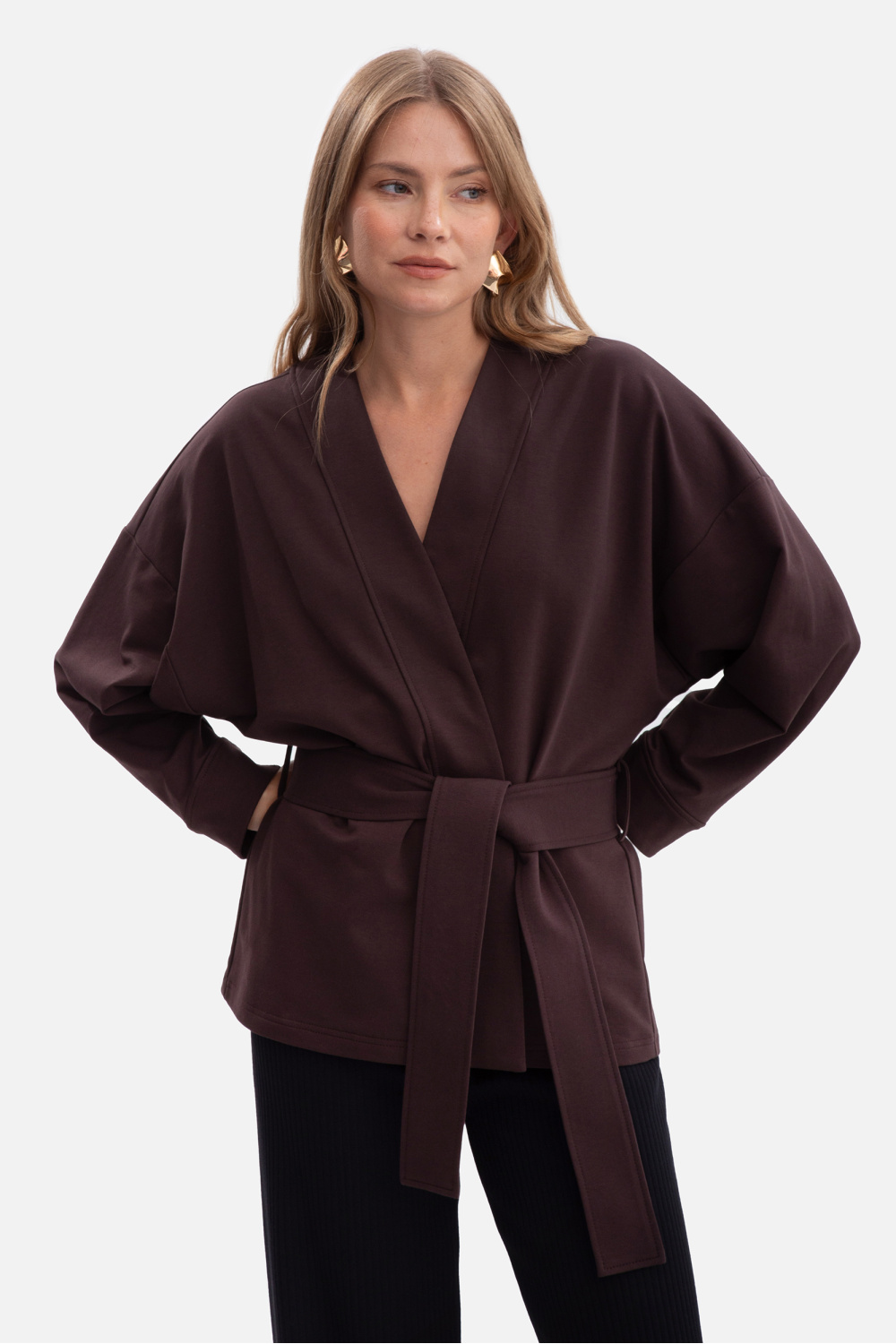 Narzutka Model B297 Gorzka Czekolada - BeWear - obrazek 2