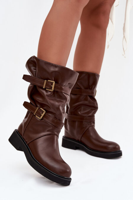 Kozaki Model Halvessa CLS-555 Brown - Step in style
