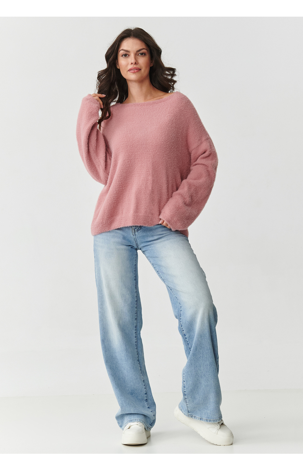Sweter Damski Model S171 Dirty Pink - Makadamia - obrazek 2