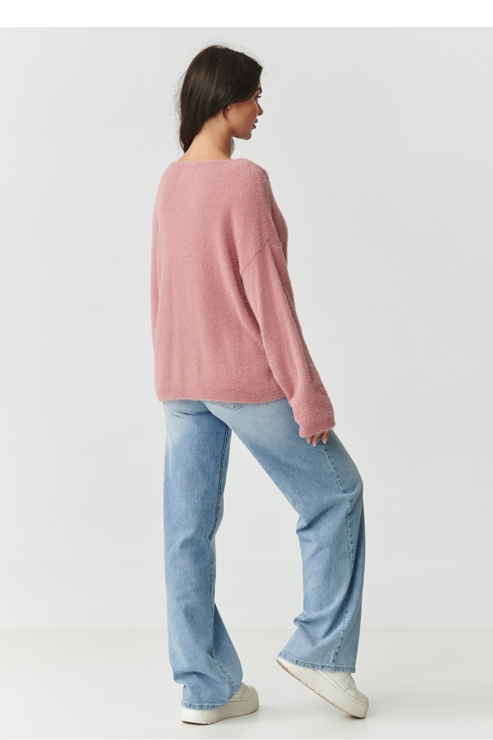 Sweter Damski Model S171 Dirty Pink - Makadamia - obrazek 3