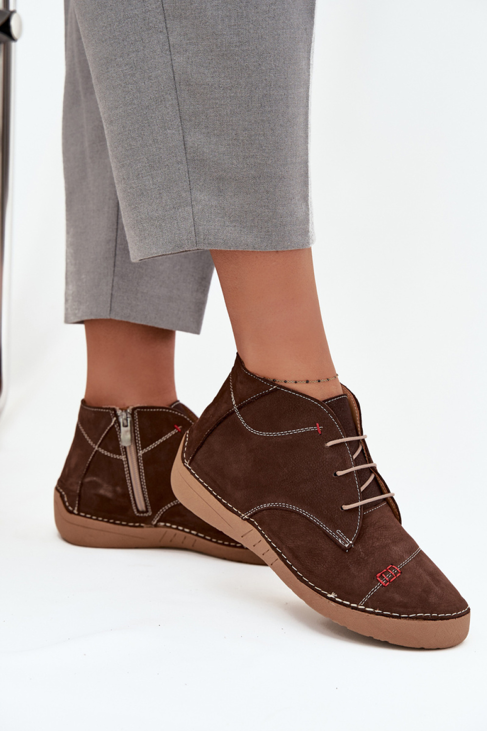 Półbuty Model Artiker 57C2117 Brown - Step in style - obrazek 3