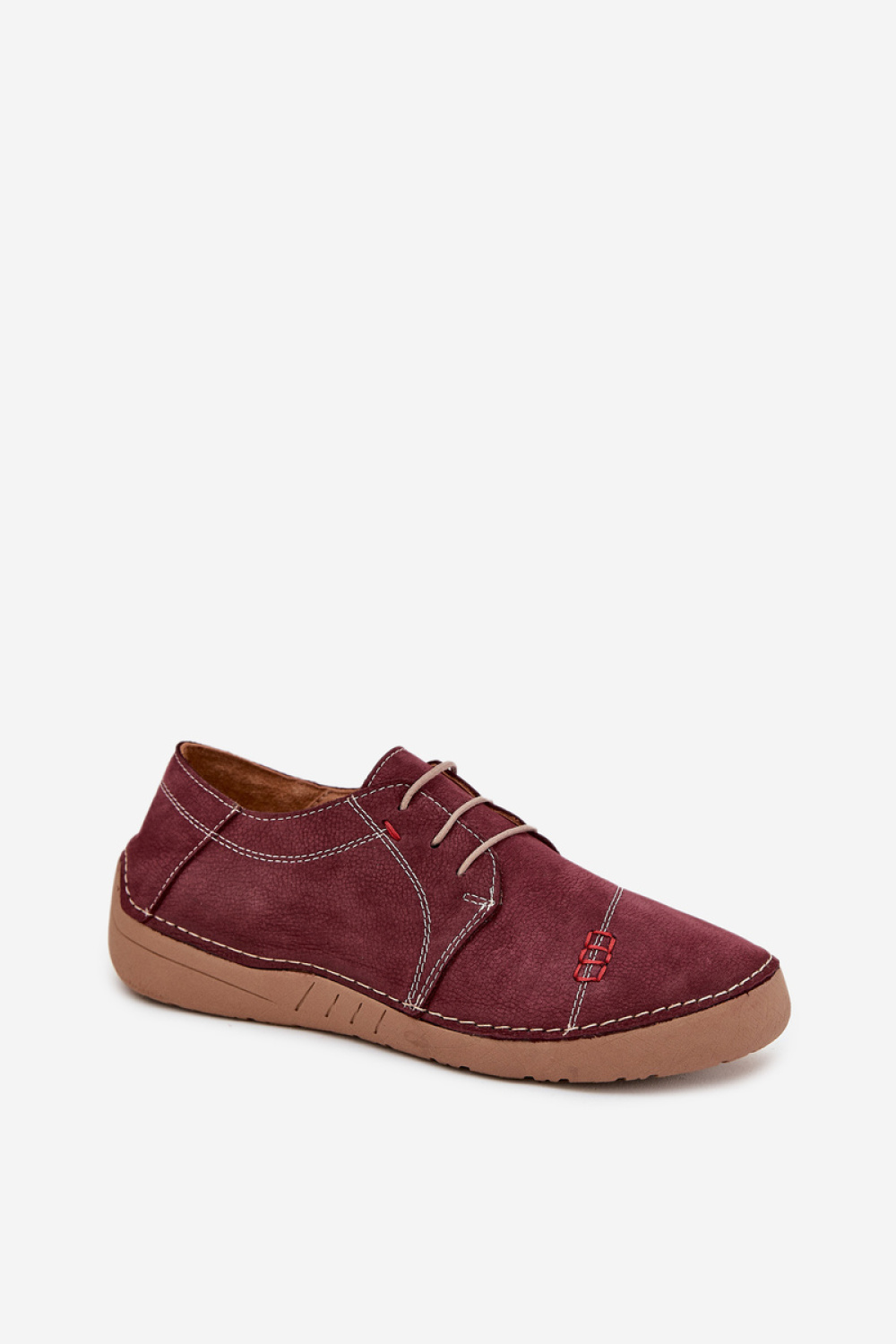 Półbuty Model Artiker 57C2111 Bordo - Step in style - obrazek 2