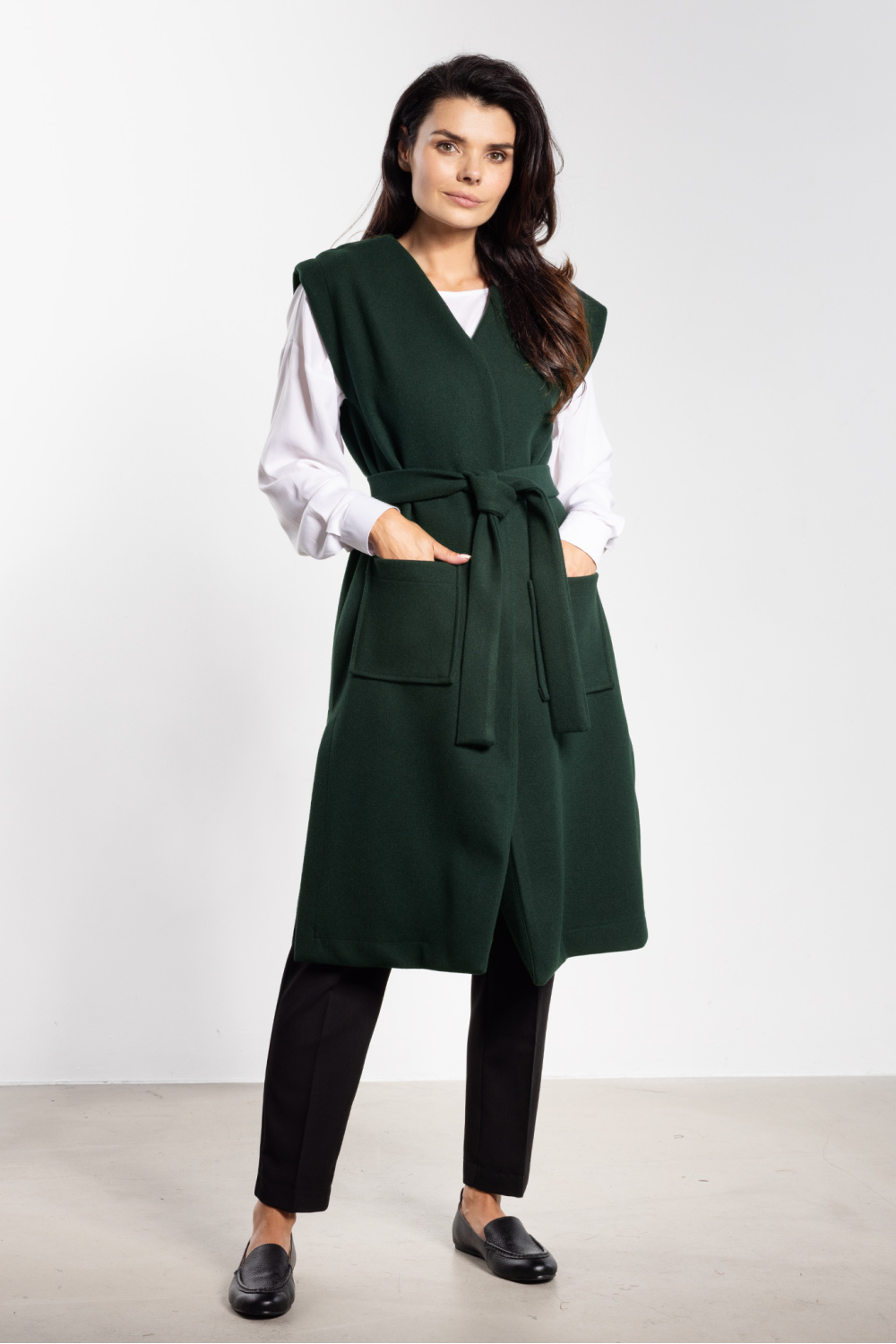 Kamizelka Model A753 Bottle Green - awama - obrazek 2