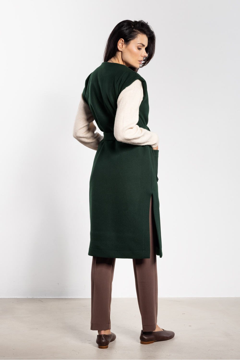Kamizelka Model A753 Bottle Green - awama - obrazek 3