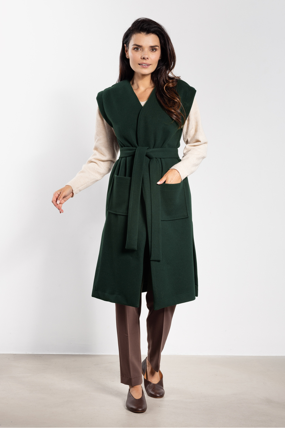 Kamizelka Model A753 Bottle Green - awama - obrazek 4
