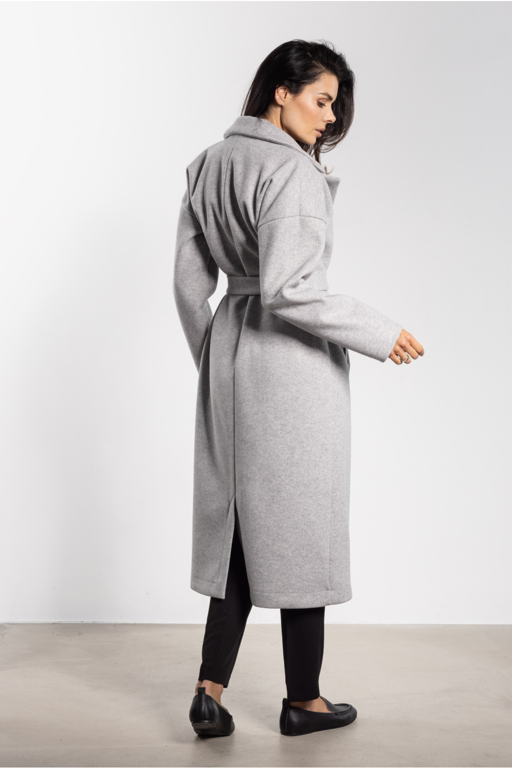 Płaszcz Damski Model A750 Grey - awama - obrazek 2