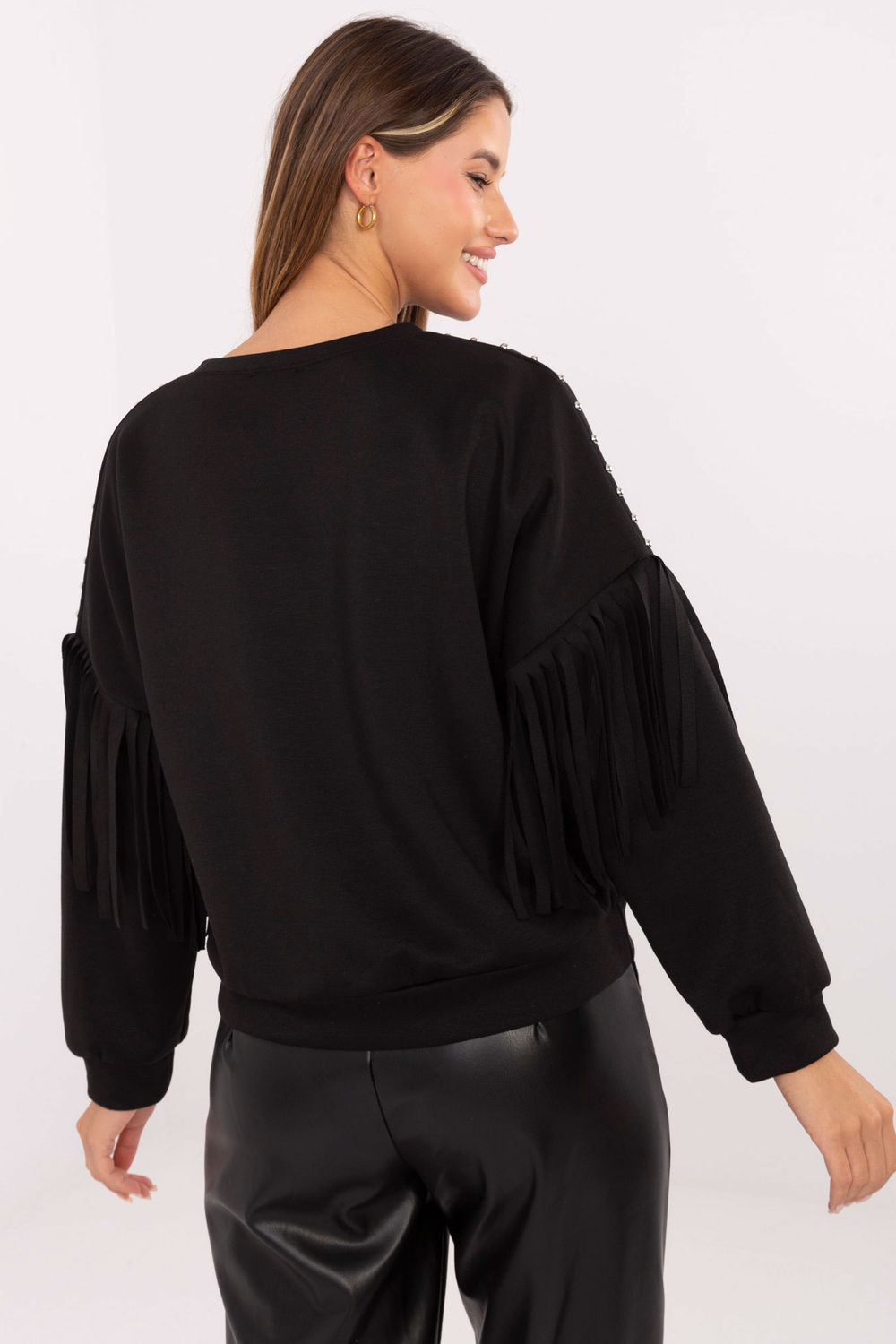 Bluza Damska Model IT-BL-21731.85 Black - Rue Paris - obrazek 3