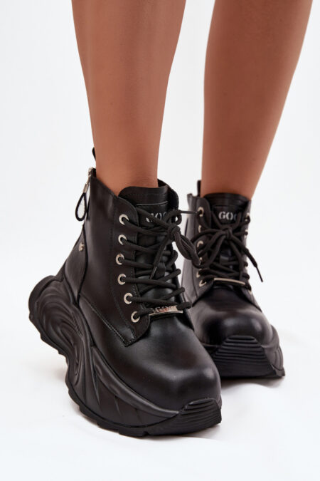 Botki Model Goe SS2N4301 Black - Step in style