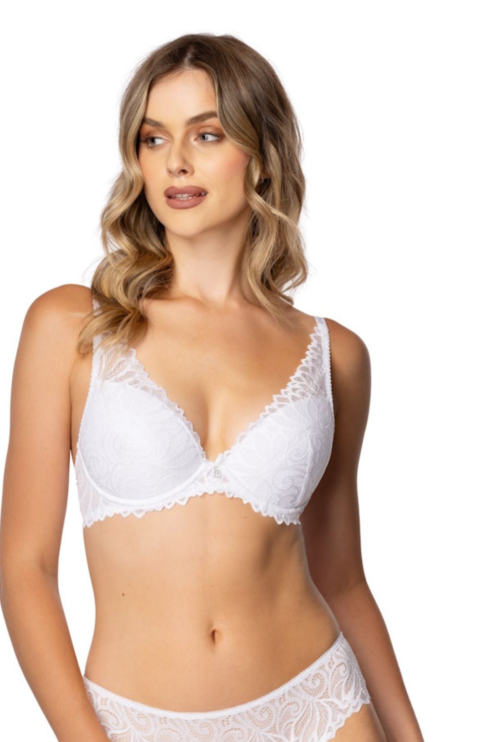 Biustonosz push up Biustonosz Push-up Model Nerine M-3931/11 White - Mat - obrazek 3