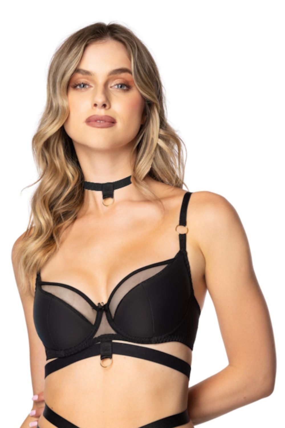 Biustonosz Soft Biustonosz Semi-Soft Model Etna M-4045/21 Black - Mat - obrazek 3