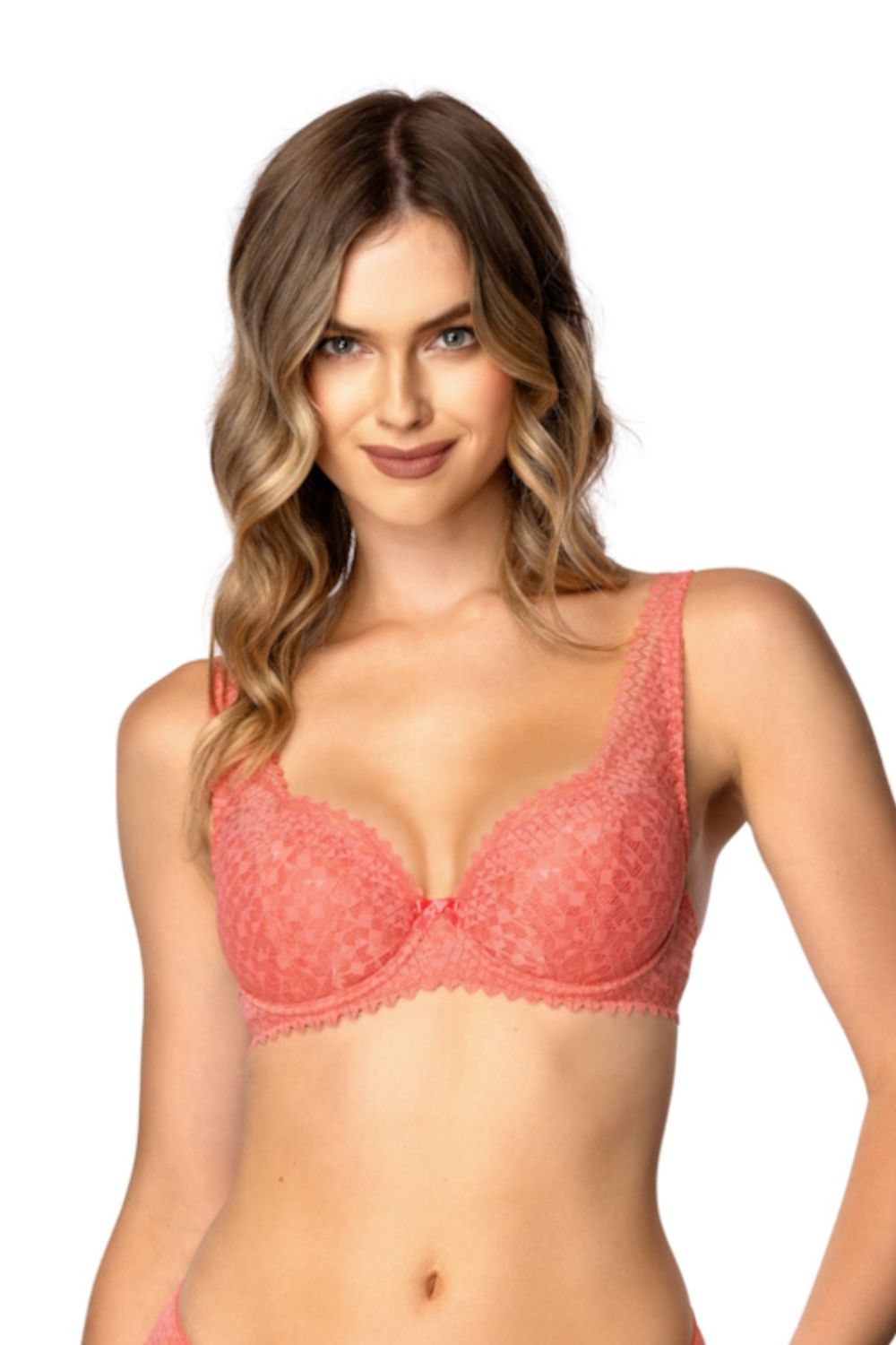 Biustonosz push up Biustonosz Usztywniany Model Gravity Big M-4050/22 Coral - Mat - obrazek 3