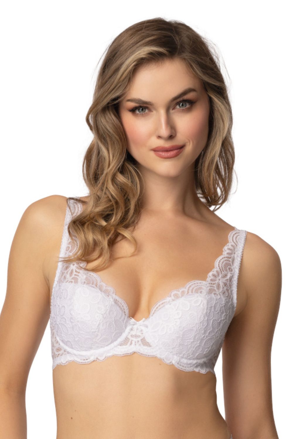 Biustonosz push up Biustonosz usztywniany Model Roma Big M-4052/22 White - Mat - obrazek 3