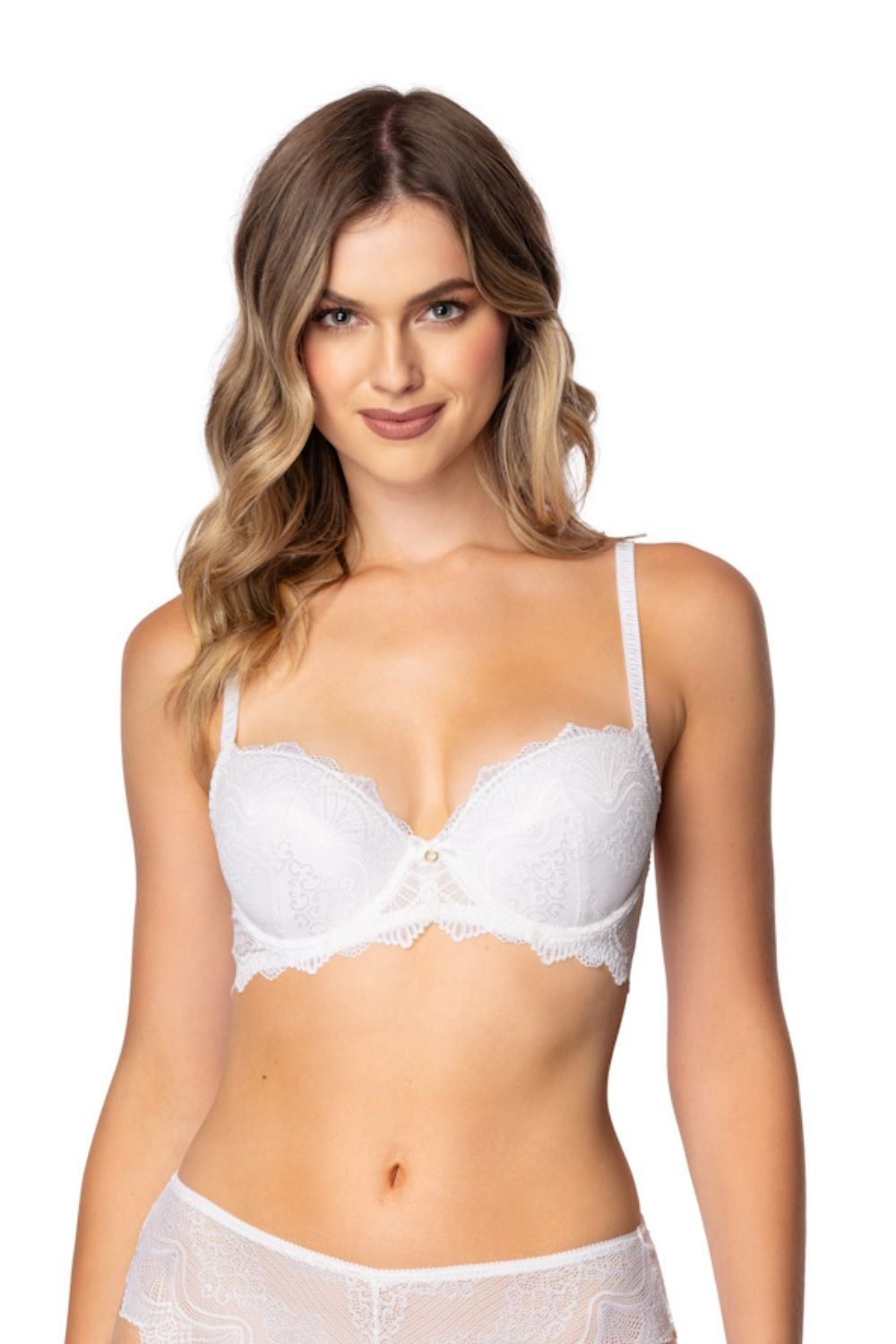 Biustonosz push up Biustonosz Push-up Model Ayrin M-4036/11 Off White - Mat - obrazek 3