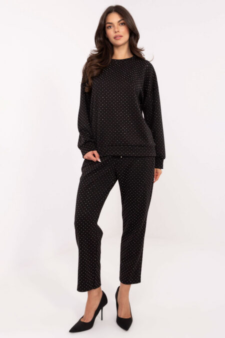 Spodnie Komplet Model IT-KMPL-21718.27P Black - Rue Paris