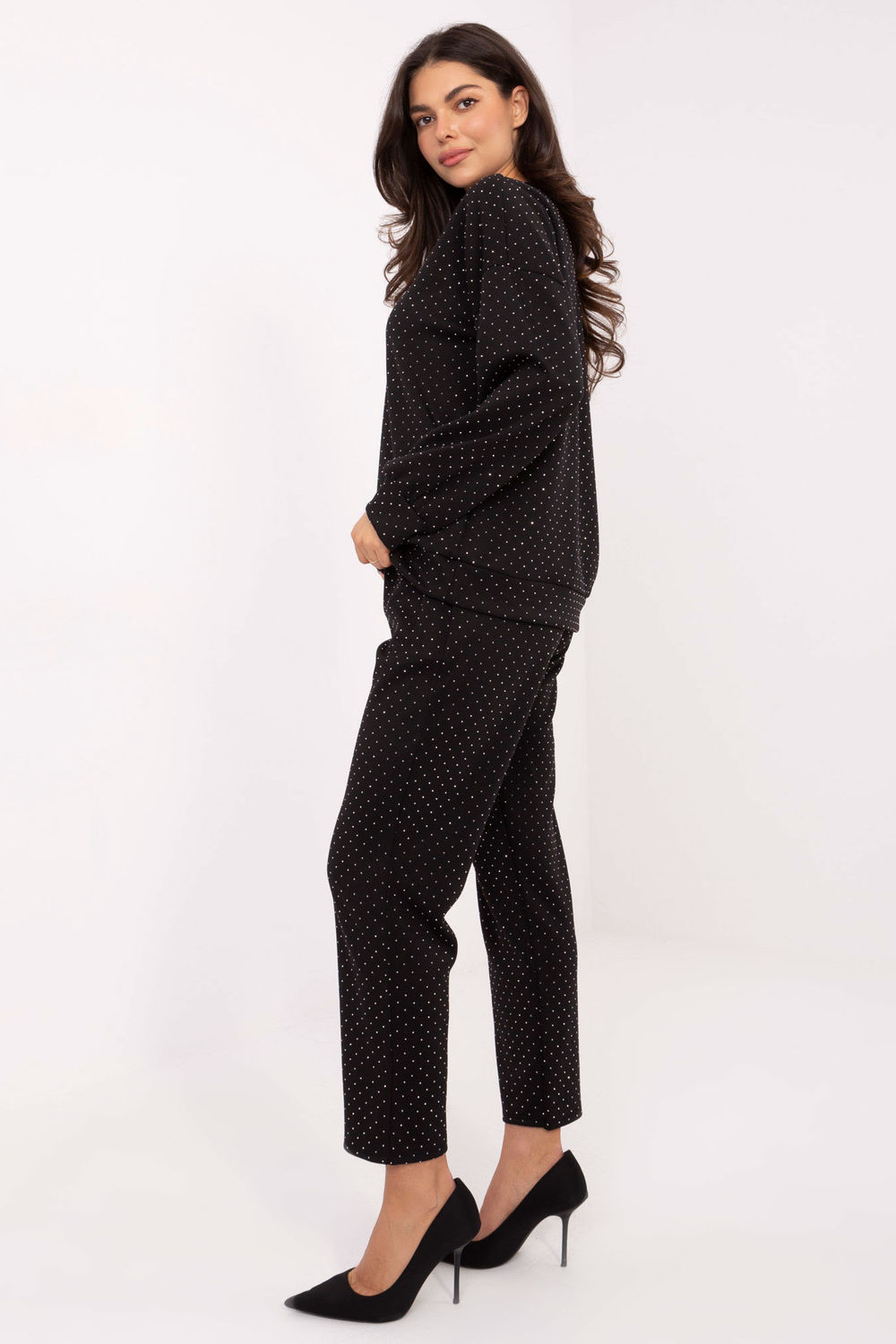 Spodnie Komplet Model IT-KMPL-21718.27P Black - Rue Paris - obrazek 2