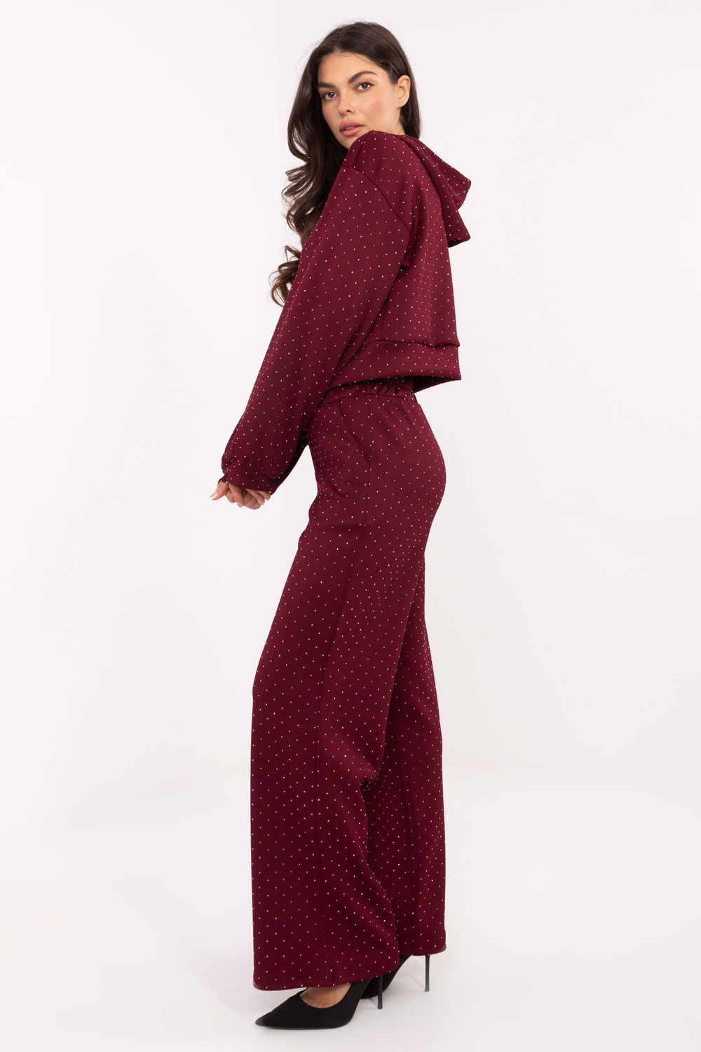 Spodnie Komplet Model IT-KMPL-21709.18 Bordo - Rue Paris - obrazek 2