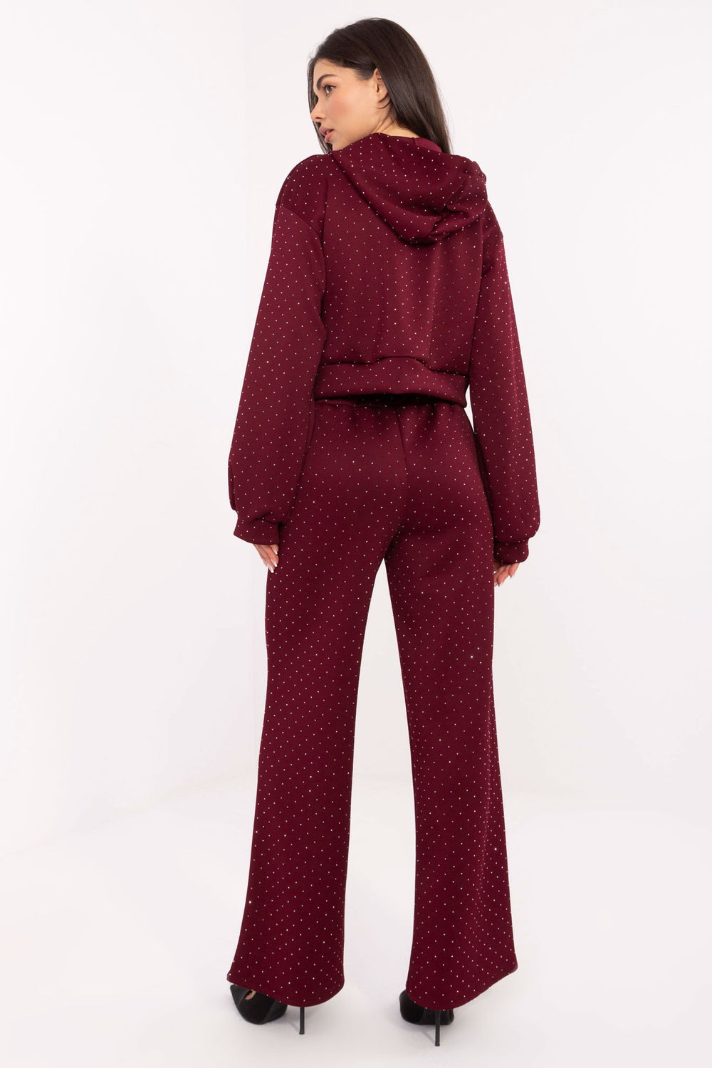 Spodnie Komplet Model IT-KMPL-21709.18 Bordo - Rue Paris - obrazek 3