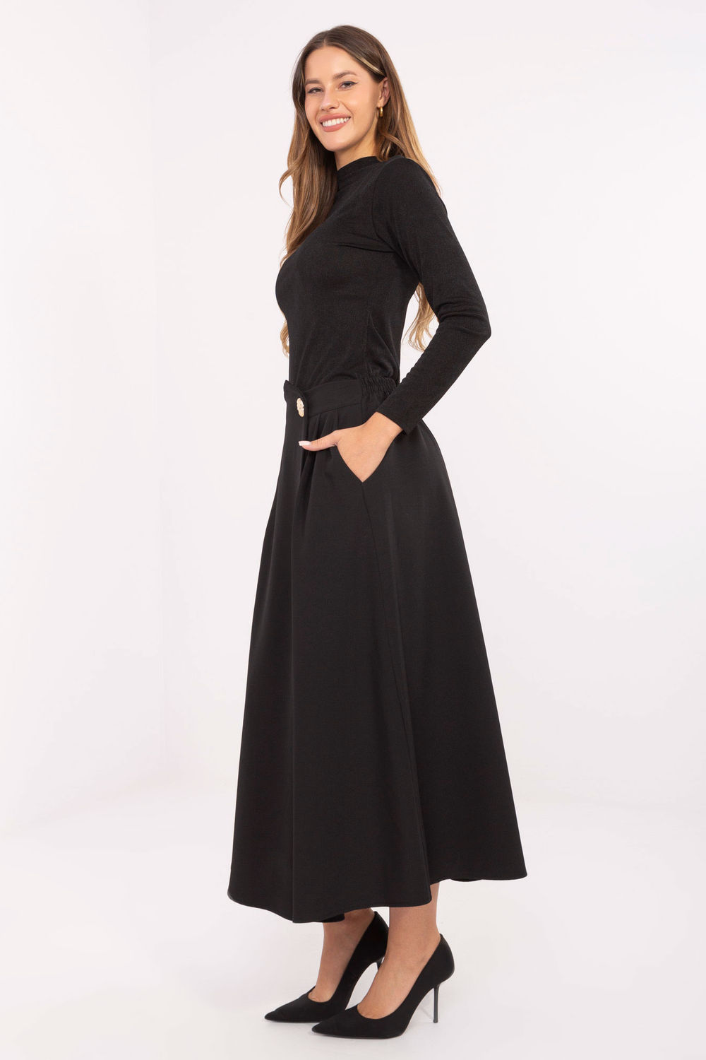 Spódnica Model IT-SD-81036.32 Black - Rue Paris - obrazek 2