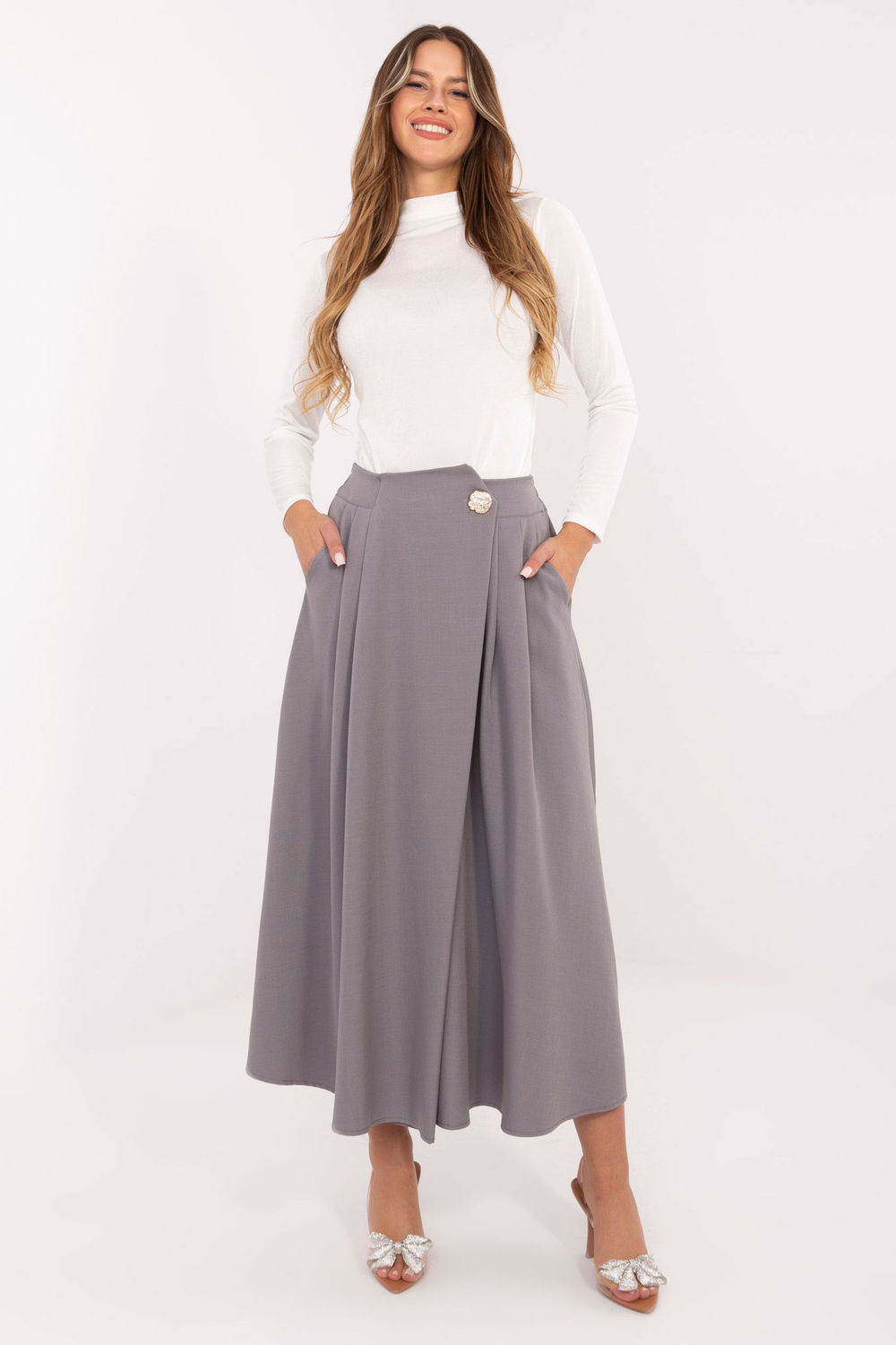 Spódnica Model IT-SD-81036.32 Grey - Rue Paris