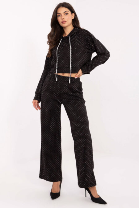 Spodnie Komplet Model IT-KMPL-21719.86 Black - Rue Paris