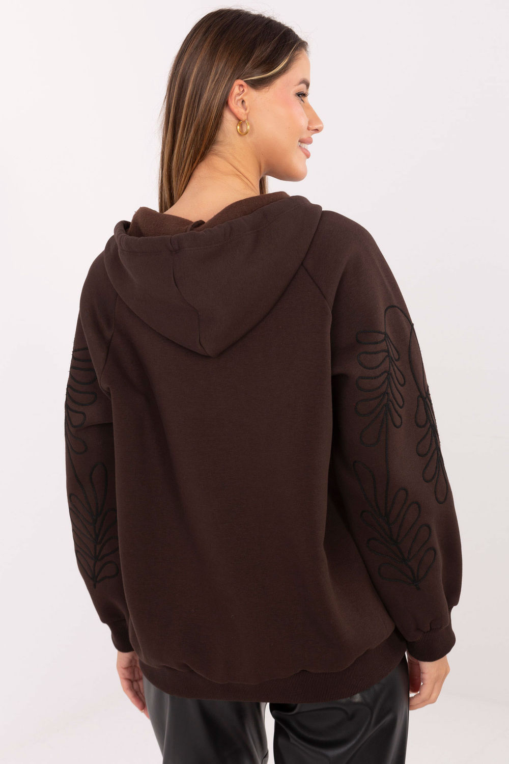 Bluza Damska Model RV-BL-A911.22 Dark Brown - Relevance - obrazek 3