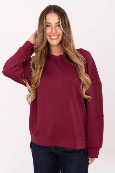 Bluza Damska Model RV-BZ-A906.59 Bordo - Relevance