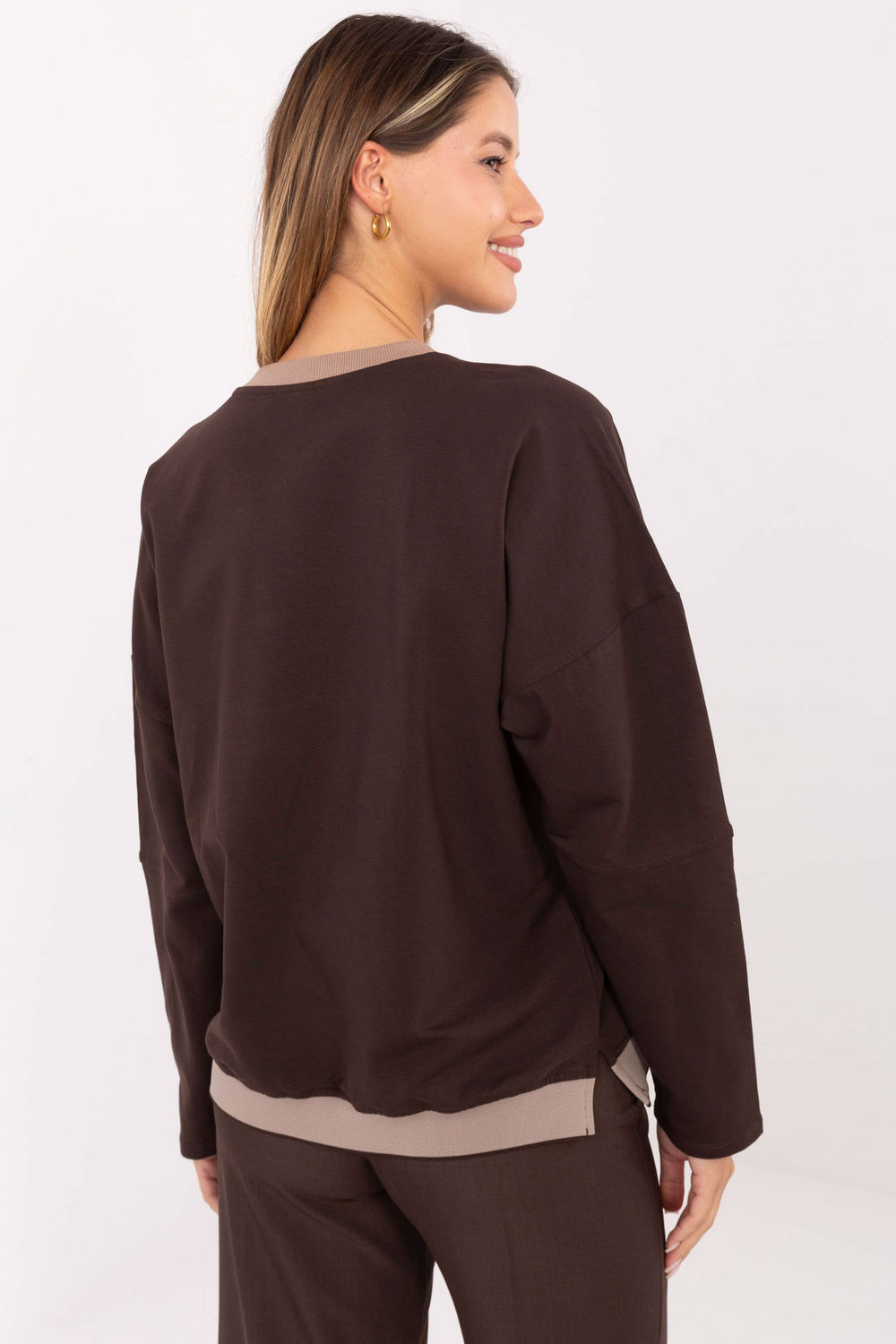 Bluza Damska Model RV-BZ-A907.08P Dark Brown - Relevance - obrazek 3