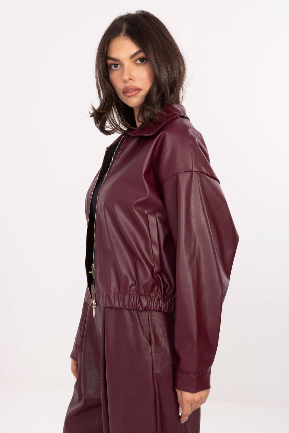 Kurtka Damska Model IT-KR-FL9707.34 Bordo - Rue Paris - obrazek 2