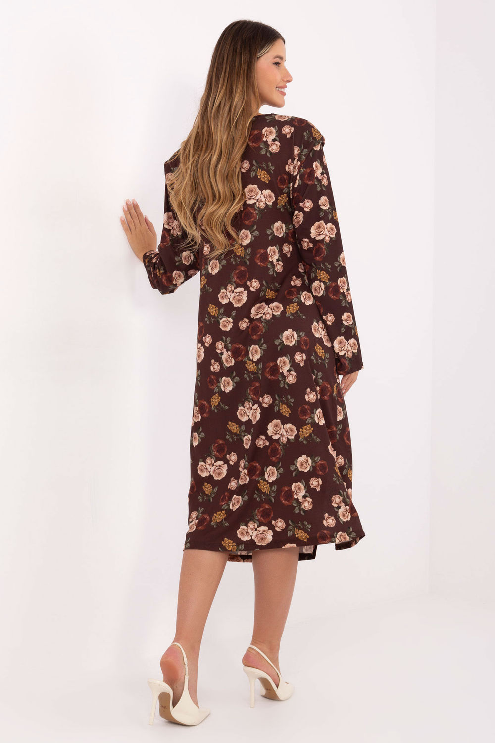 Sukienka Model IT-SK-20057-1.02 Brown - Rue Paris - obrazek 3