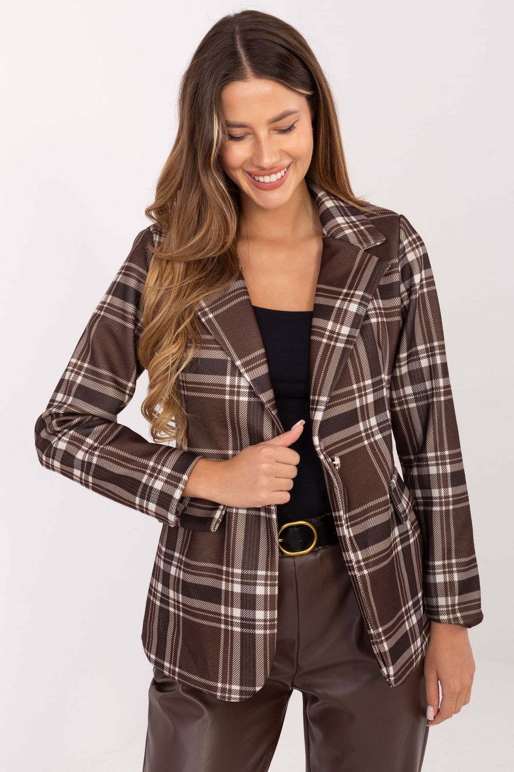 Marynarka Model MI-MA-3262.32 Brown - Rue Paris