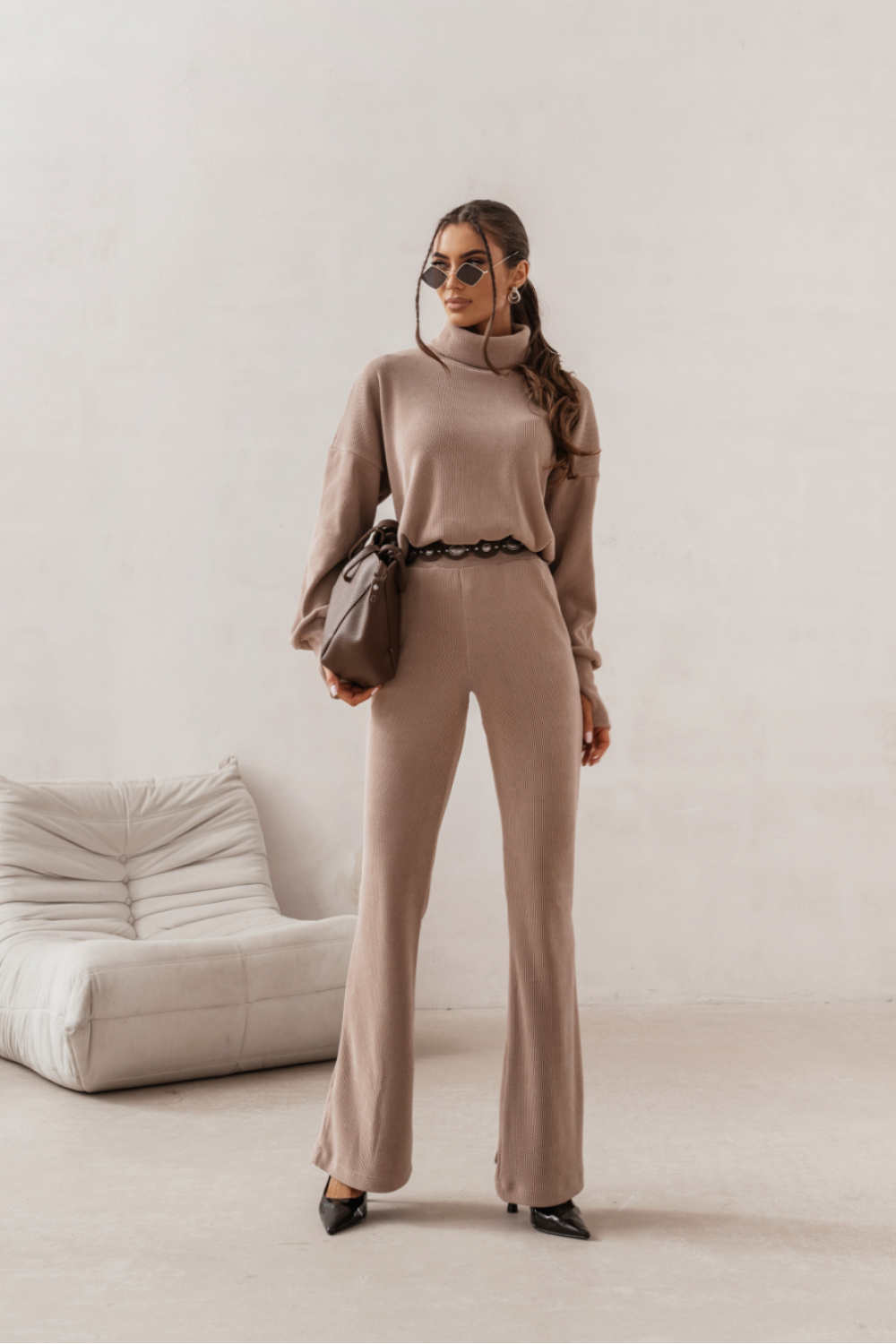 Spodnie Komplet Model Priah 404849178 Beige - LaBalancia - obrazek 2