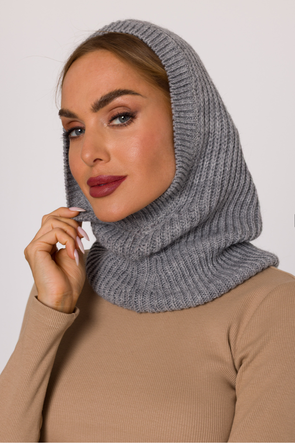 Balaklawa Model MOE899 Grey - Moe - obrazek 2