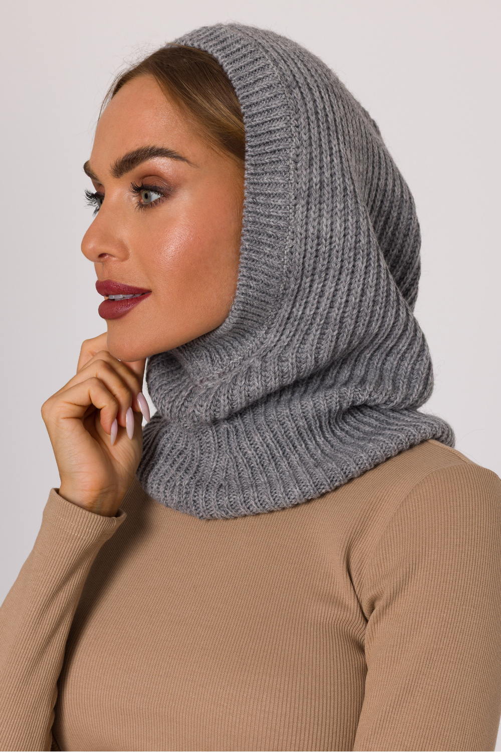 Balaklawa Model MOE899 Grey - Moe - obrazek 3