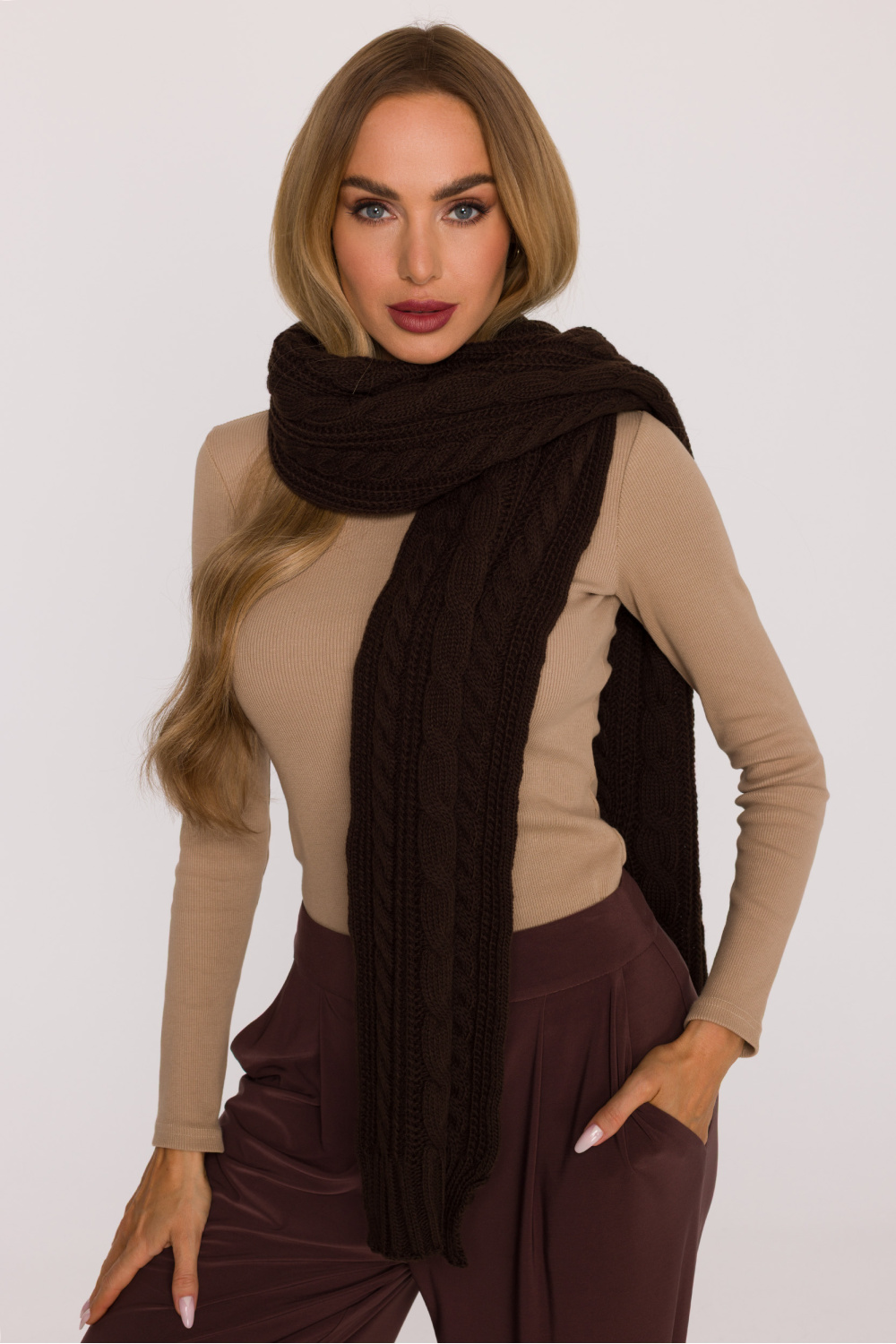 Szal Model MOE898 Brown - Moe