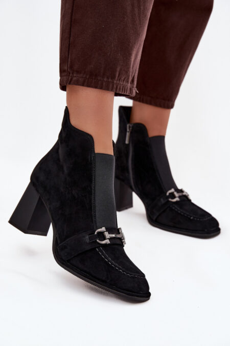 Botki Model Artiker 57C0124 Black - Step in style