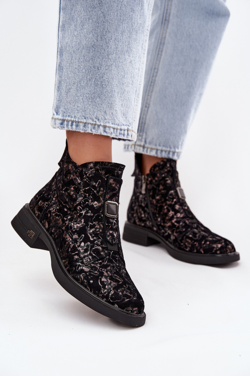 Botki Model DA CR52-713 Black/Brown - Step in style