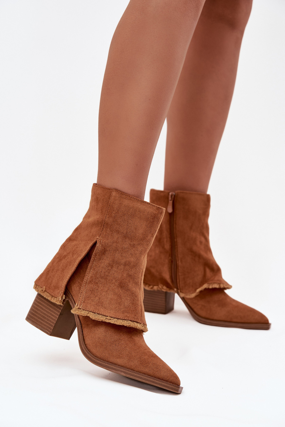 Botki Model Idalia OM283 Camel - Step in style