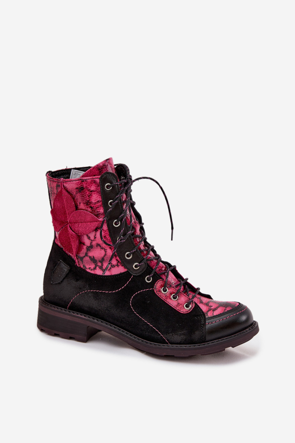 Botki Model Maciejka 07004-23 Black/Pink - Step in style - obrazek 2