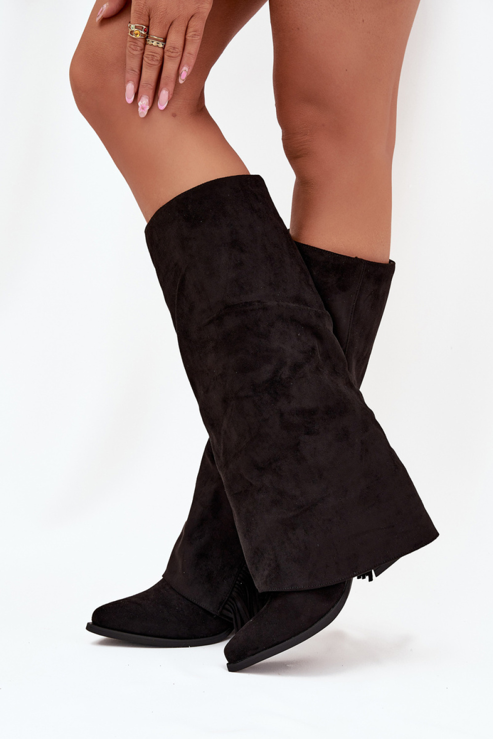 Kozaki Model Zalia LQ-162 Black - Step in style - obrazek 3