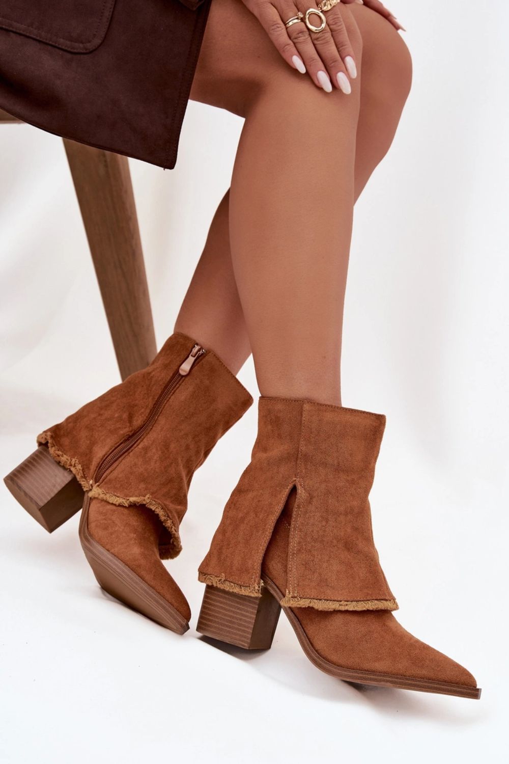 Botki Model Idalia OM283 Camel - Step in style - obrazek 3