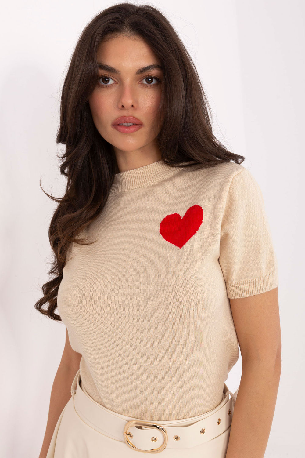 Sweter Damski Model IT-SW-93007.26 Beige - Factory Price
