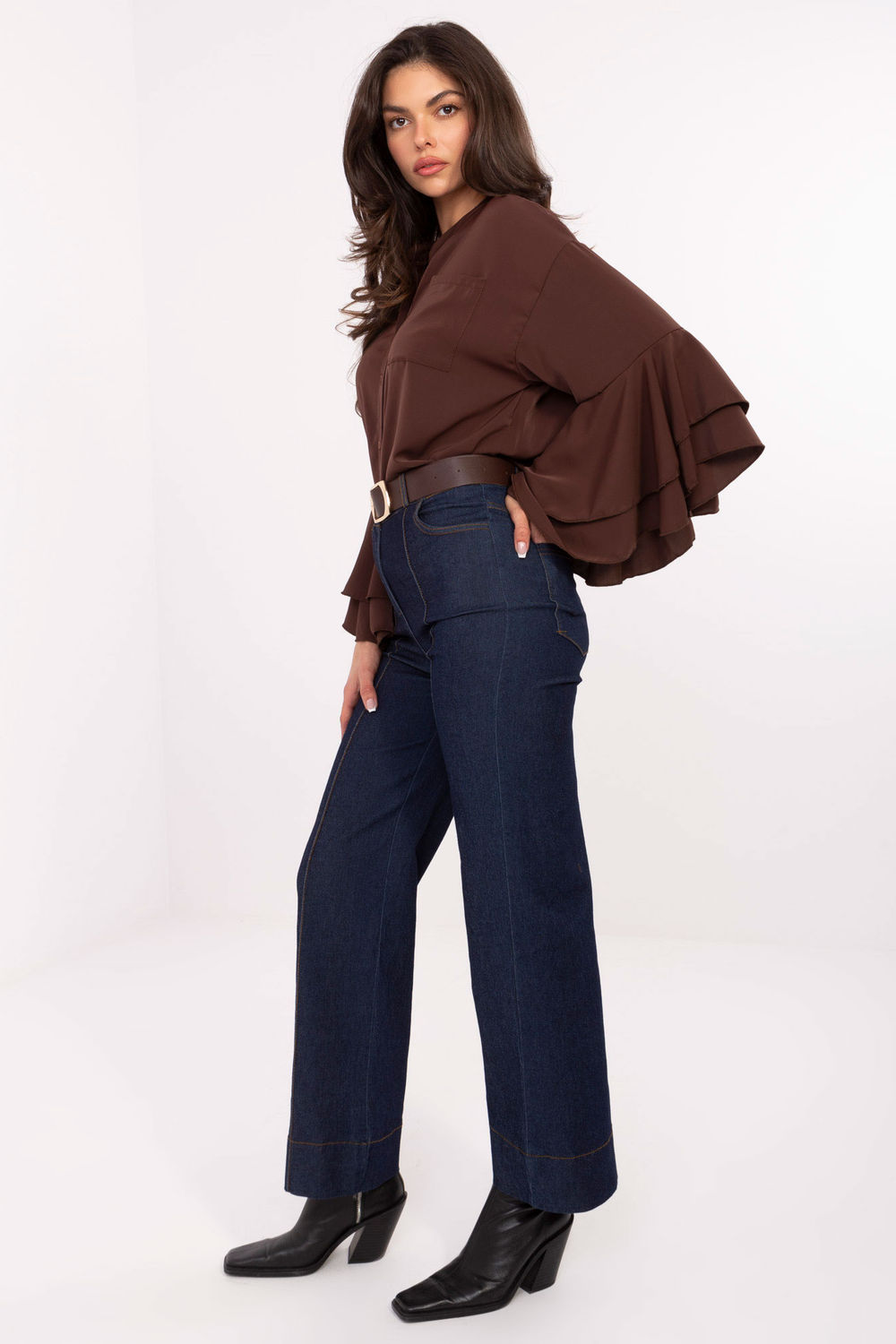 Spodnie Jeansy Damskie Model IT-SP-96758.84 Navy - Factory Price - obrazek 2